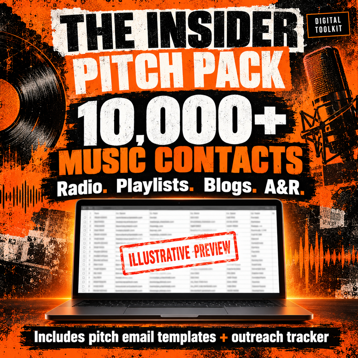 The Insider Pitch Pack — 10,000+ Music Industry Contacts
