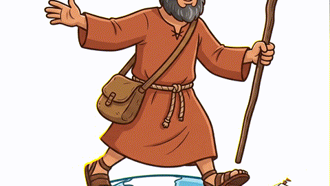 The_man_is_walking_around_the_earth_the_ship (1).gif