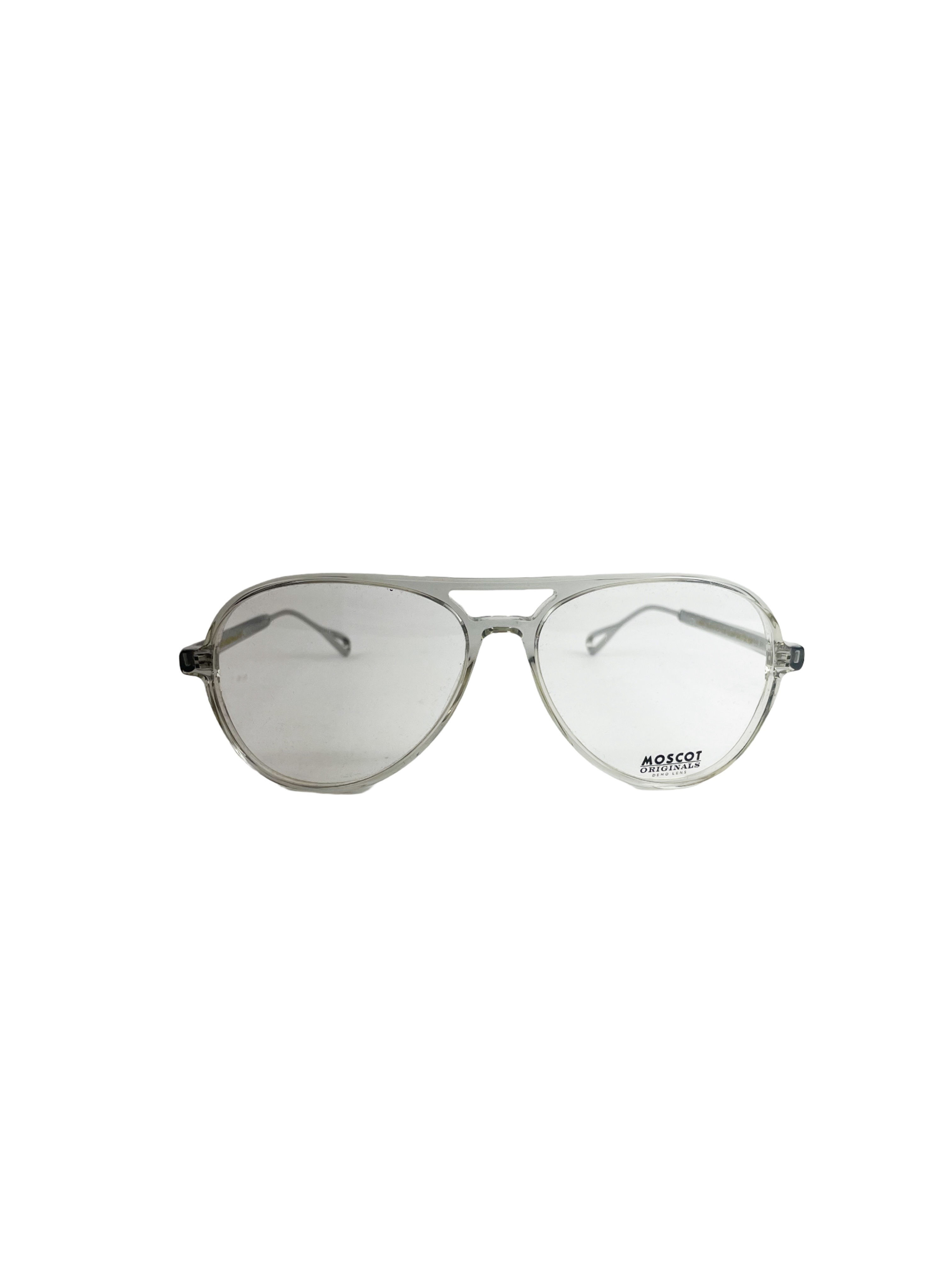 Moscot Óculos Armação Aviador Transparente