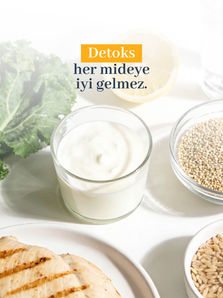 Mide sağlığı ve detoks sularının sindirim sistemine etkilerini anlatan uzman gastroenteroloji görseli.
