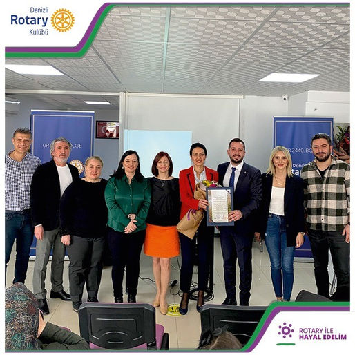 Denizli Rotary Kulübü Gümüşçay Kadın ve Çocuk Yaşam Merkezi HPV farkındalık semineri katılımcıları