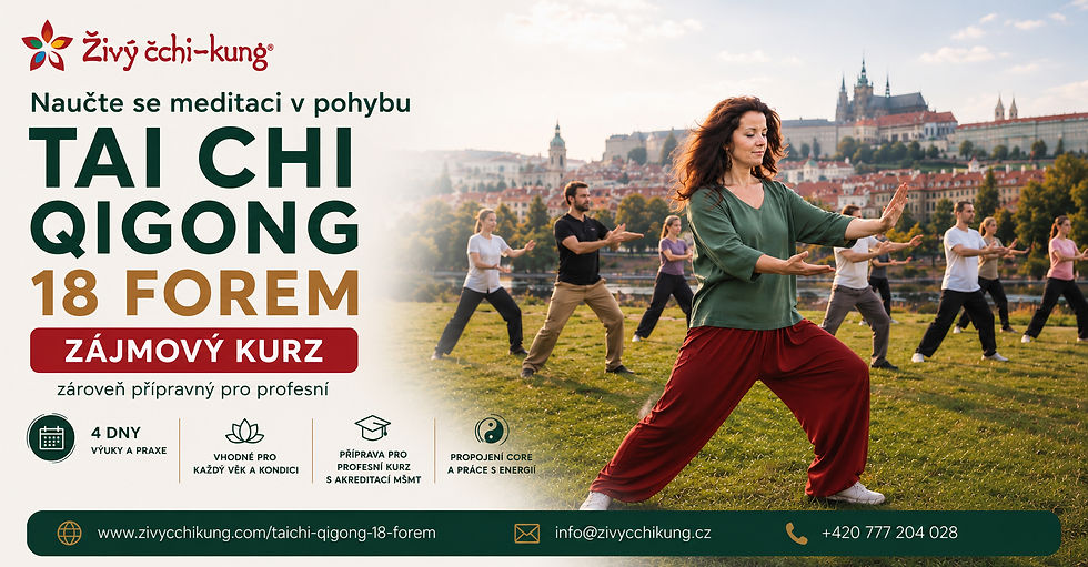 Pro začátečníky: Tai Chi Qigong - Meditace v pohybu - Intenziv 4 dny (září)
