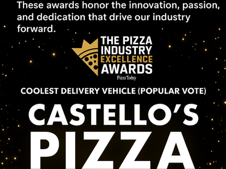 Castello’s Pizza Clermont, FL wins Coolest Delivery Vehicle (Popular Vote) at the 2025 Pizza Industry Excellence Awards by Pizza Today