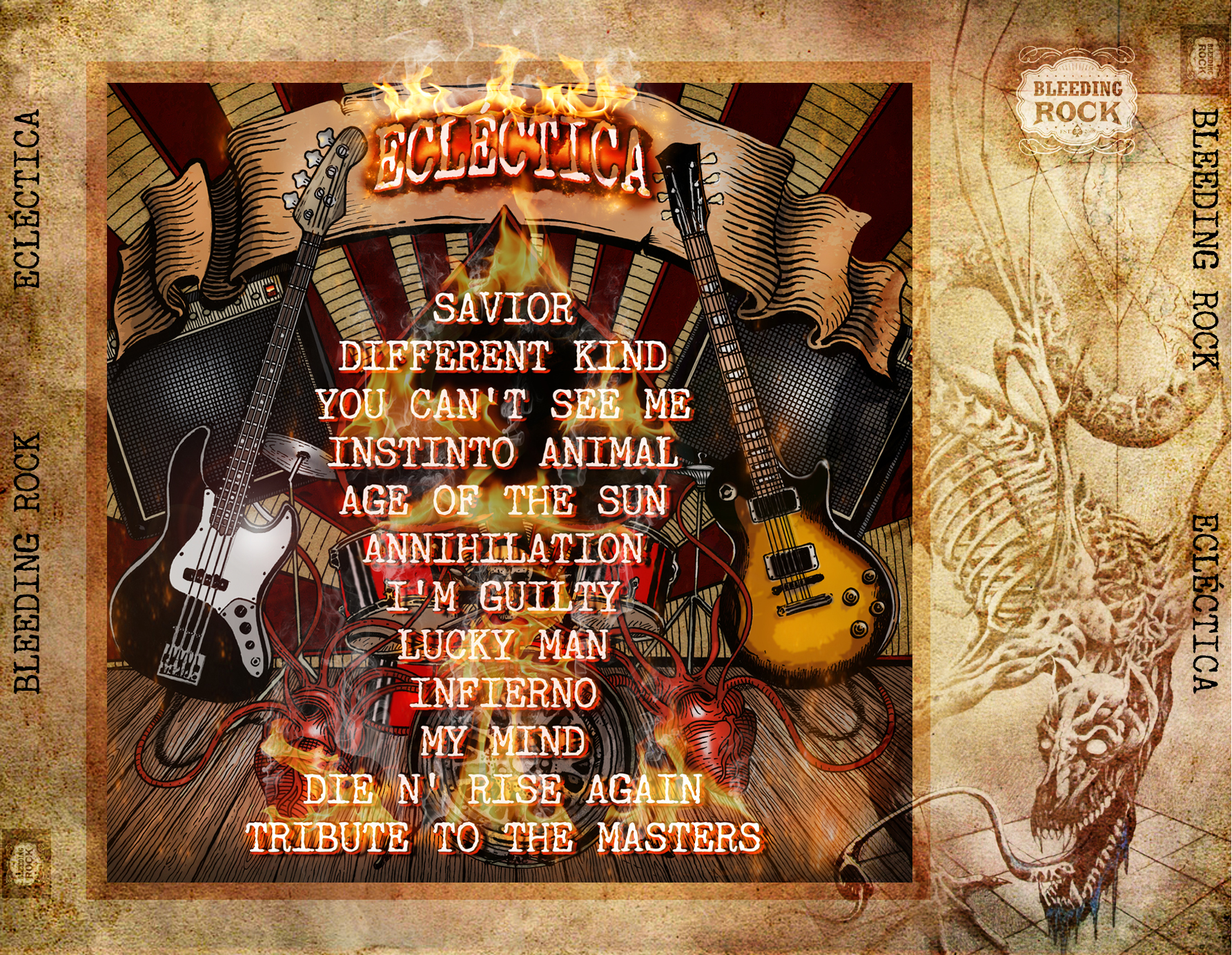 Contraportada cd y lomos