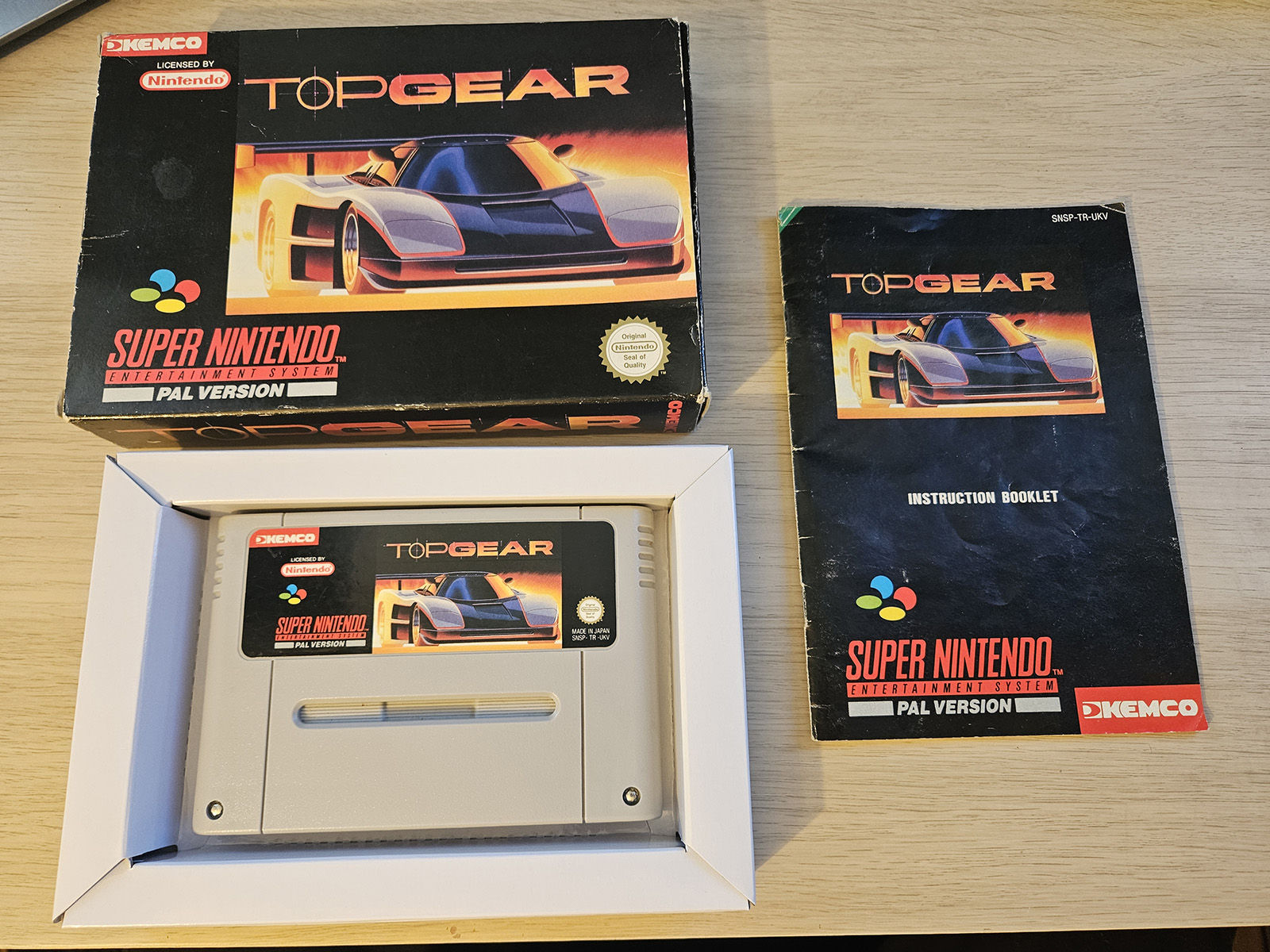 Top Gear Snes Super Nintendo boxed