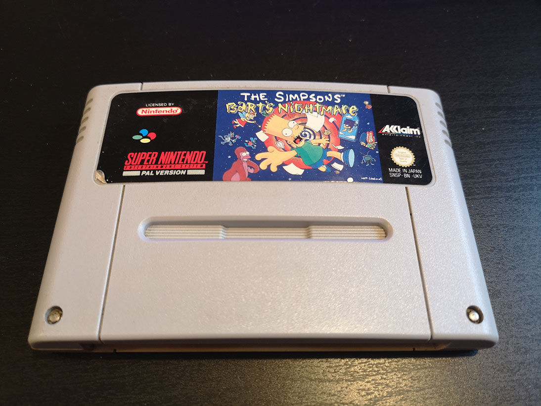 The Simpsons Bart´s Nightmare Snes Super Nintendo