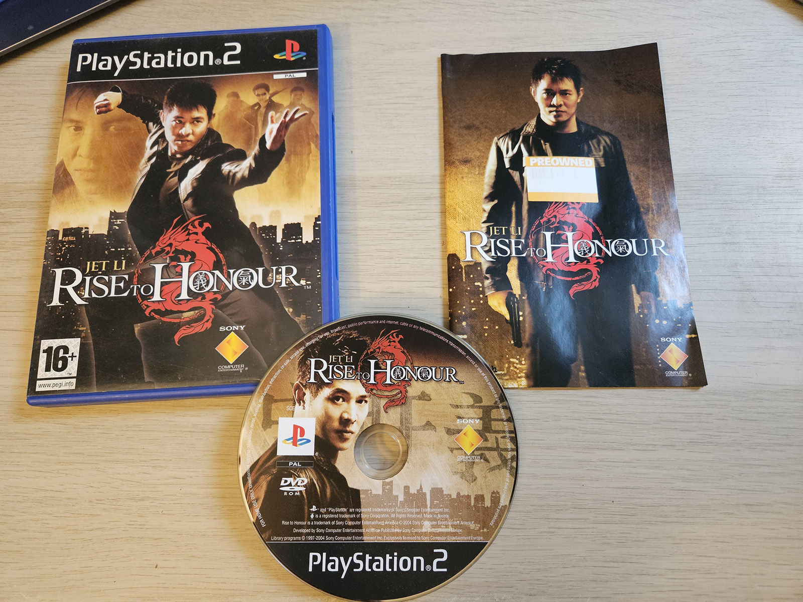 Jet Li Rise to Honour PS2 PlayStation 2