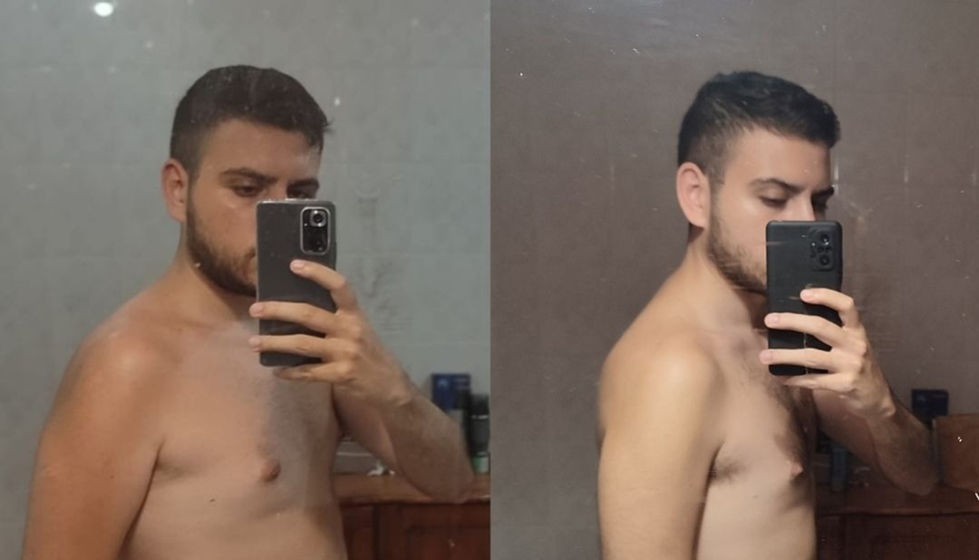 Weight loss transformation