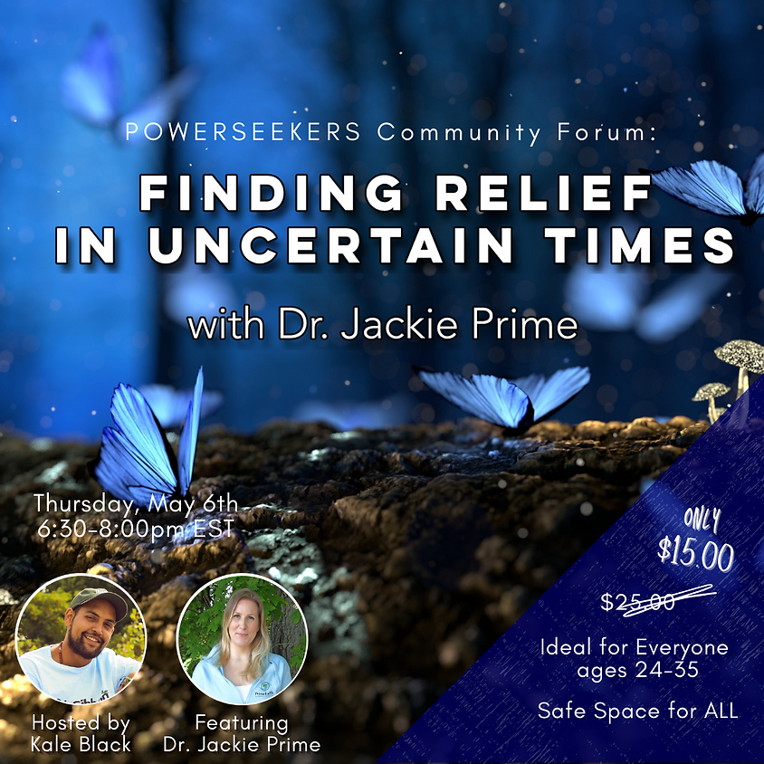 Finding Relief in Uncertain Times (For Young Adults Ages 16-23)