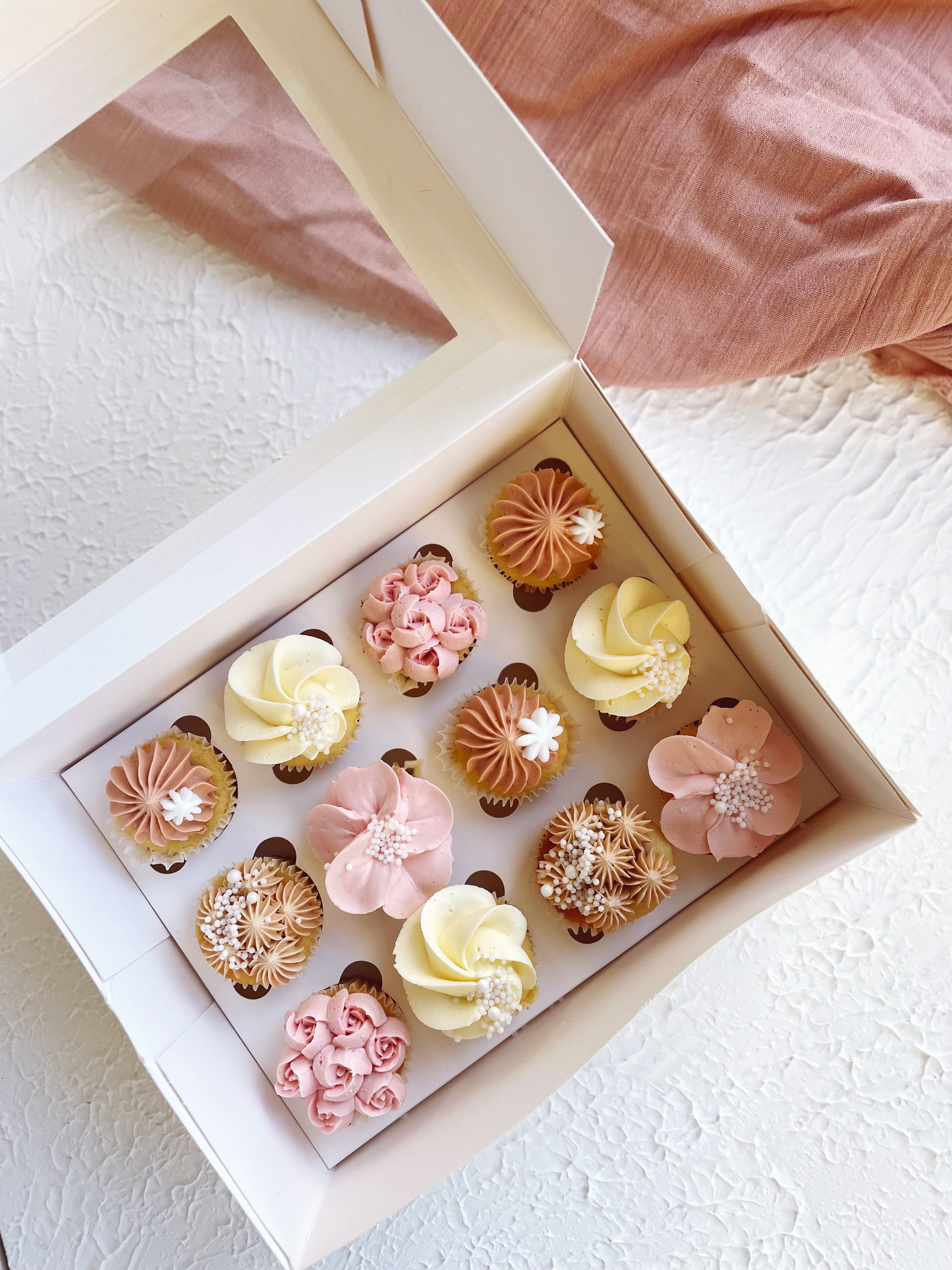 Mini Floral Cupcake Box