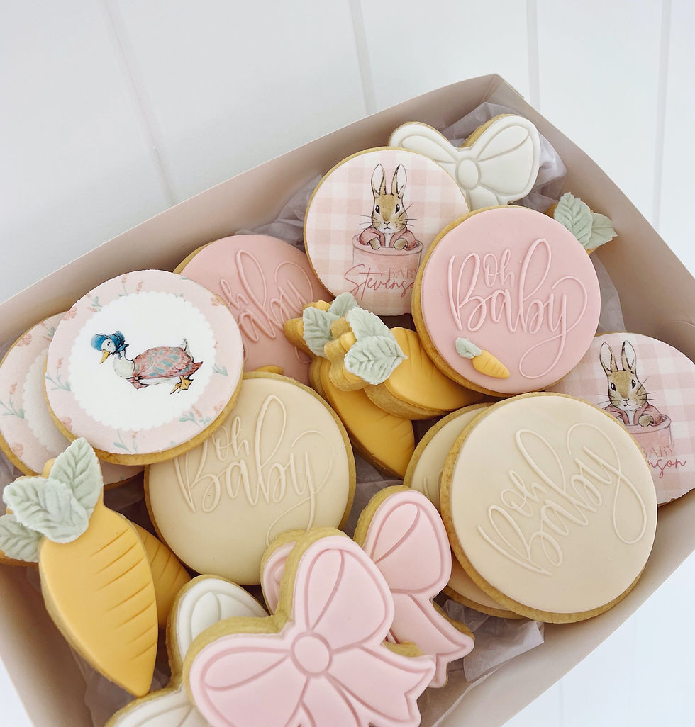 Baby Girl Peter Rabbit Cookies