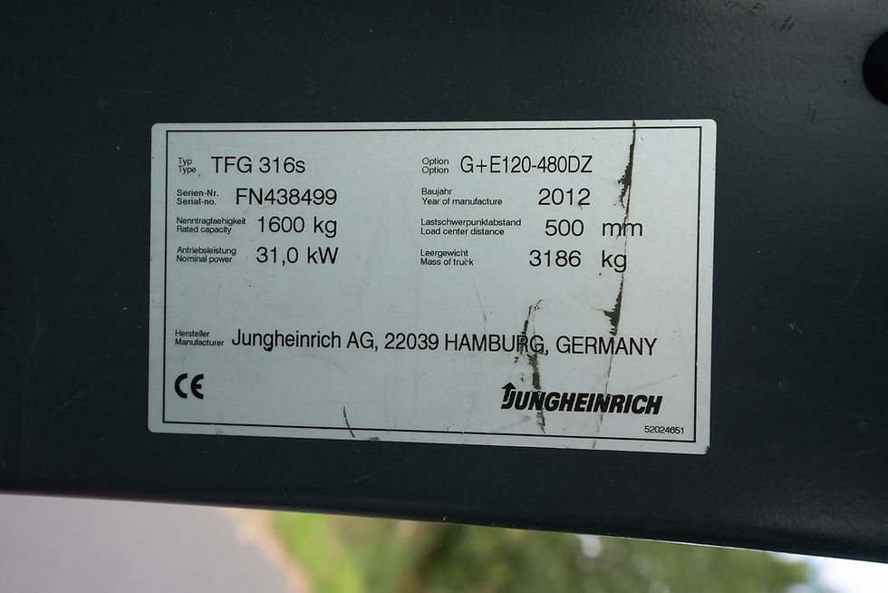 Miniatura: Vysokozdvižný vozík Jungheinrich TFG 316s