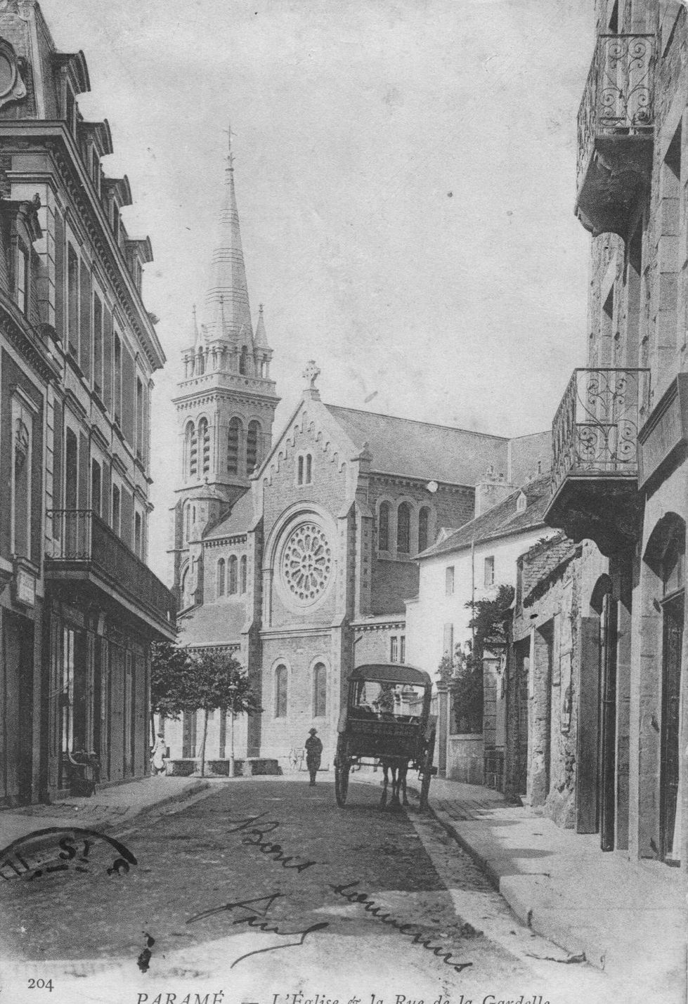 Eglise et Rue de la Gardelle