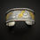 Thumbnail: Embossed Fine/Sterling Silver Cuff