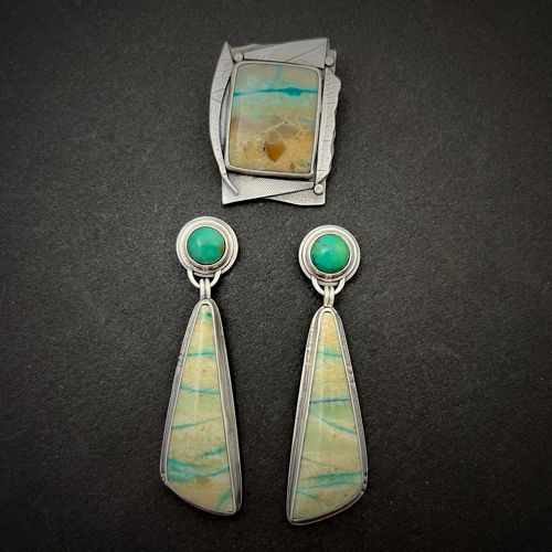 Thumbnail: Origami Opalwood Pendant