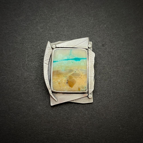 Thumbnail: Origami Opalwood Pendant