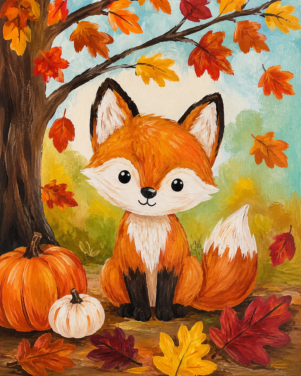 Painting Series: Fox in the Forest