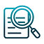 document-magnifier-analysis-laboratory-science-and-research-gradient-style-icon-vector-381