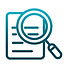 document-magnifier-analysis-laboratory-science-and-research-gradient-style-icon-vector-381