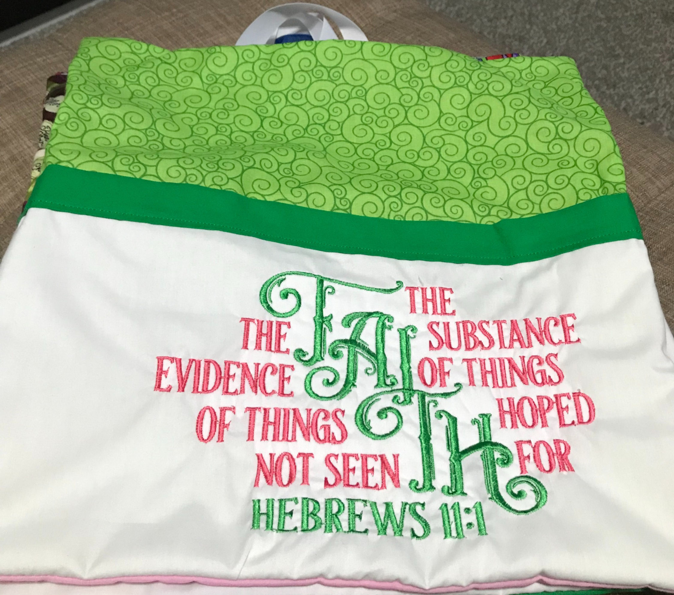 Faith Reading Pillow Case