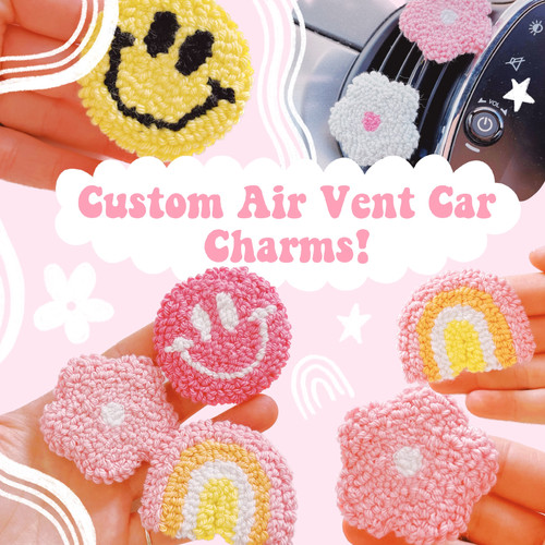 Custom Air Vent Car Charms MU textiles