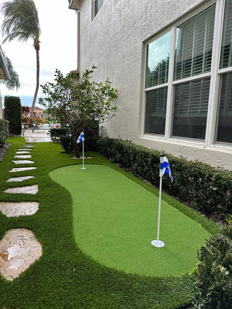 Residential Backyard Putting Green Installation