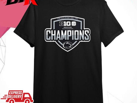 Official Penn State Nittany Lions 2024 Big Ten Wrestling Tournament Champions Shirt