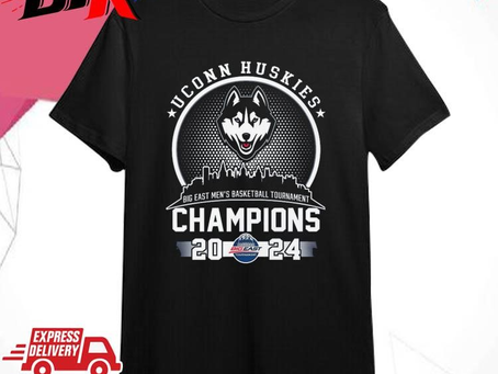 Uconn Huskies Team 2024 Skyline Big East Men’s Basketball Tournament Champions Shirt