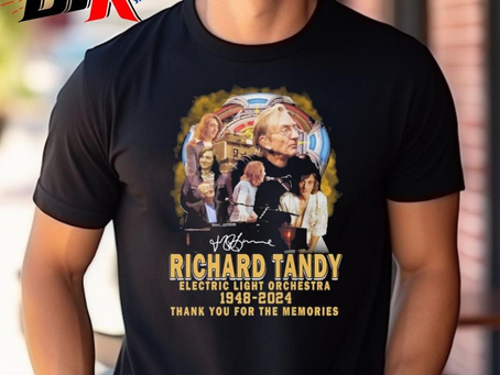 Richard Tandy Electric Light Orchestra 1948-2024 Thank You For The Memories Signature Shirt