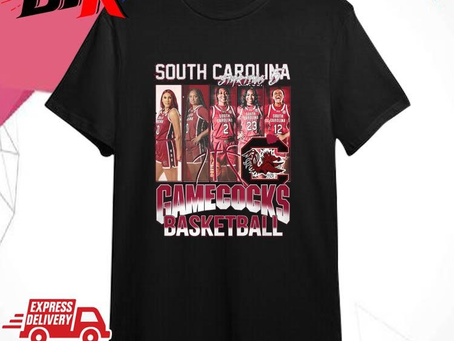 Official South Carolina Gamecocks 2024 Women’s Basketball Starting 5 Shirt