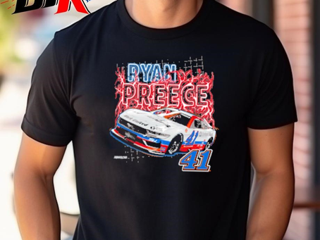 Ryan Preece 2024 United Rentals Stewart-Haas Racing Throwback Shirt