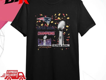 Official New England Patriots Super Bowl Lviii 2024 Las Vegas Champions Shirt