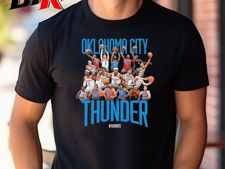 Oklahoma City Thunder 2024 NBA Playoff Roster Basketball Shirt