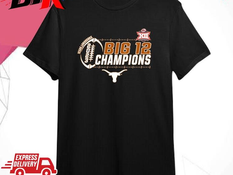 Official Texas Longhorns 2023 Big 12 Football Conference Champions Locker Room Shirt