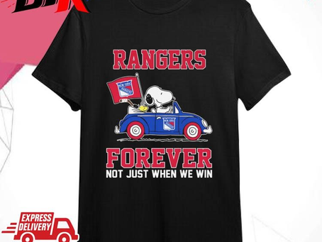 Snoopy And Woodstock Driving Car Texas Rangers Forever Not Just When We Win Shirt