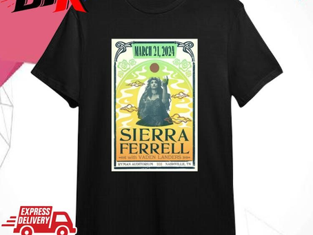 Sierra Ferrell Nashville, Ryman Auditorium 21 Mar 2024 Shirt
