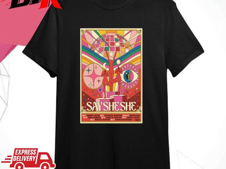 Official Say She She November UK Tour 2024 Shirt