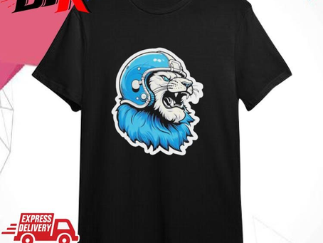 Official Official Strong Detroit Lion Wearing Helmet Shirt