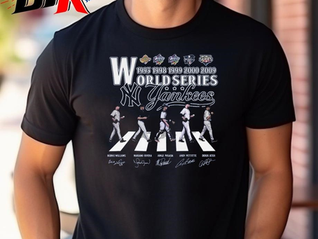 New York Yankees World Series 1995 1998 1999 2000 2009 Signatures Shirt