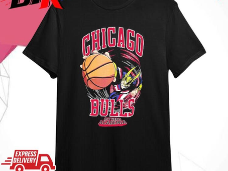 Hyperfly Chicago Bulls NBA x My Hero Academia All Might Smash Shirt