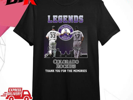 Official Official Legends Colorado Rockies Walker And Helton Thank You For The Memories Signatures Shirt