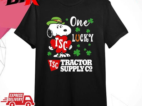 Official Snoopy One Lucky Tractor Supply Co St Patrick’s Day 2024 Shirt