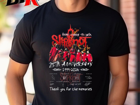 Slipknot 25th Anniversary 1999-2024 Thank You For The Memories Signatures Shirt