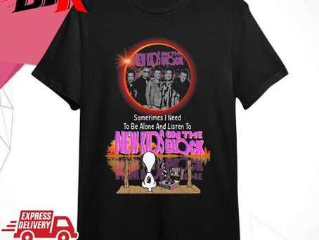 Official Snoopy Sometimes I Need To Be Alone And Listen To New Kids On The Block Shirt