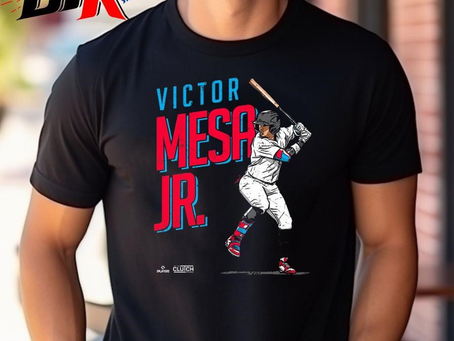 Victor Mesa Jr. Miami Marlins Baseball Shirt