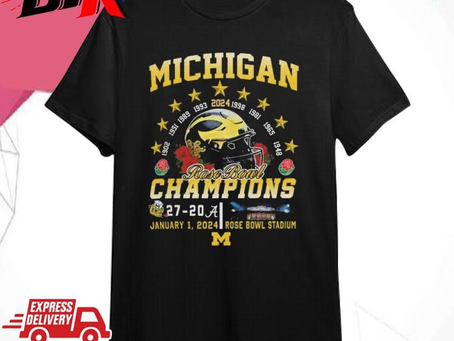 Official Michigan Wolverines Cfp 9-Time Rose Bowl Champions Shirt