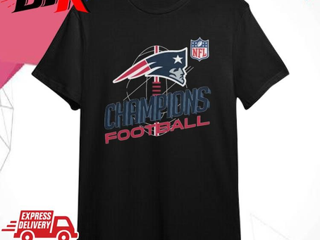 Official New England Patriots Nfl Champions Football 2024 Shirt