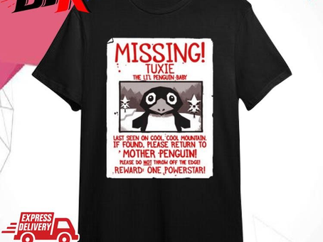 Official Missing Tuxie The Li’l Penguin Baby Shirt