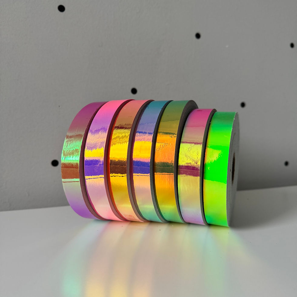 Miniaturbild: Electric blue  laser hula hoop tape