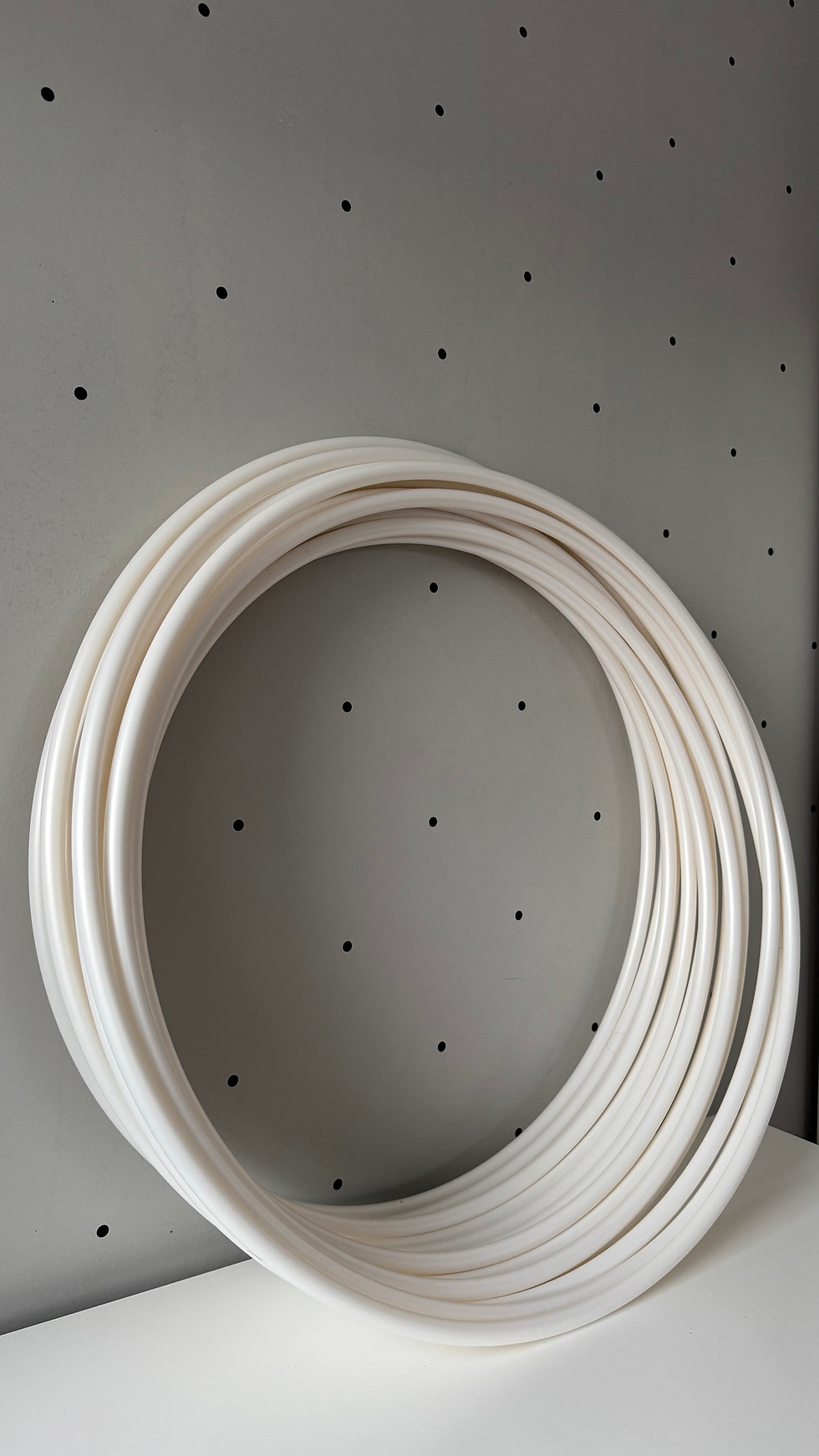 Miniaturbild: White Moonstone Polypro 16mm hula hoop | jongleure reifen